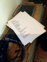 "don't forget the lyric sheet"